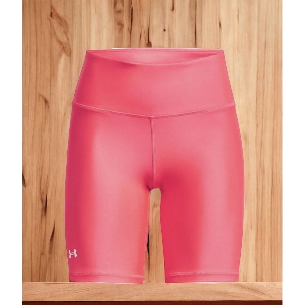Under Armour HeatGear Womens Training Bike Short Hot Pink Size XS